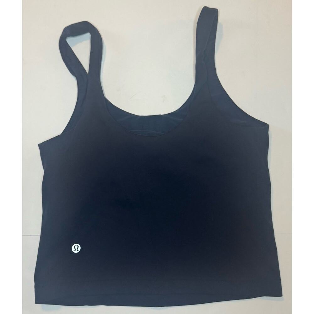 Lululemon Blue Racerback Tank Top Built In Bra Womens Approx Small